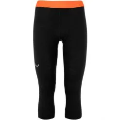 SALEWA Cristallo Warm Alpine Merino Responsive 3/4 Tights Men black out